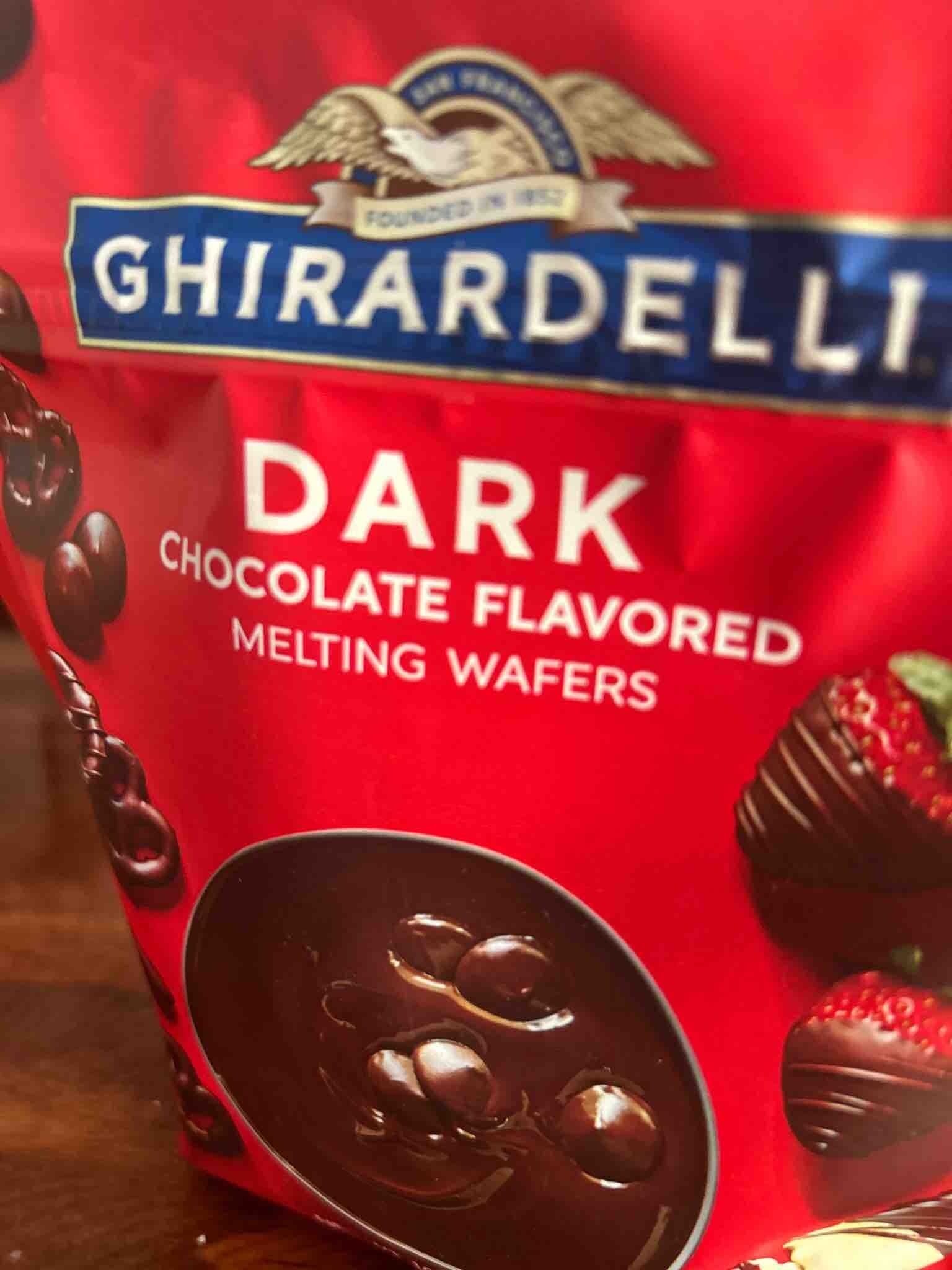 Ghirardelli Dark Chocolate Flavored Melting Wafers packshot