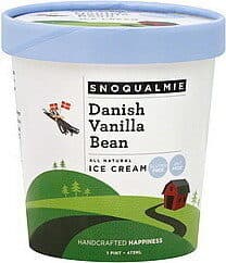Snoqualmie All Natural Ice Cream, Danish Vanilla Bean packshot