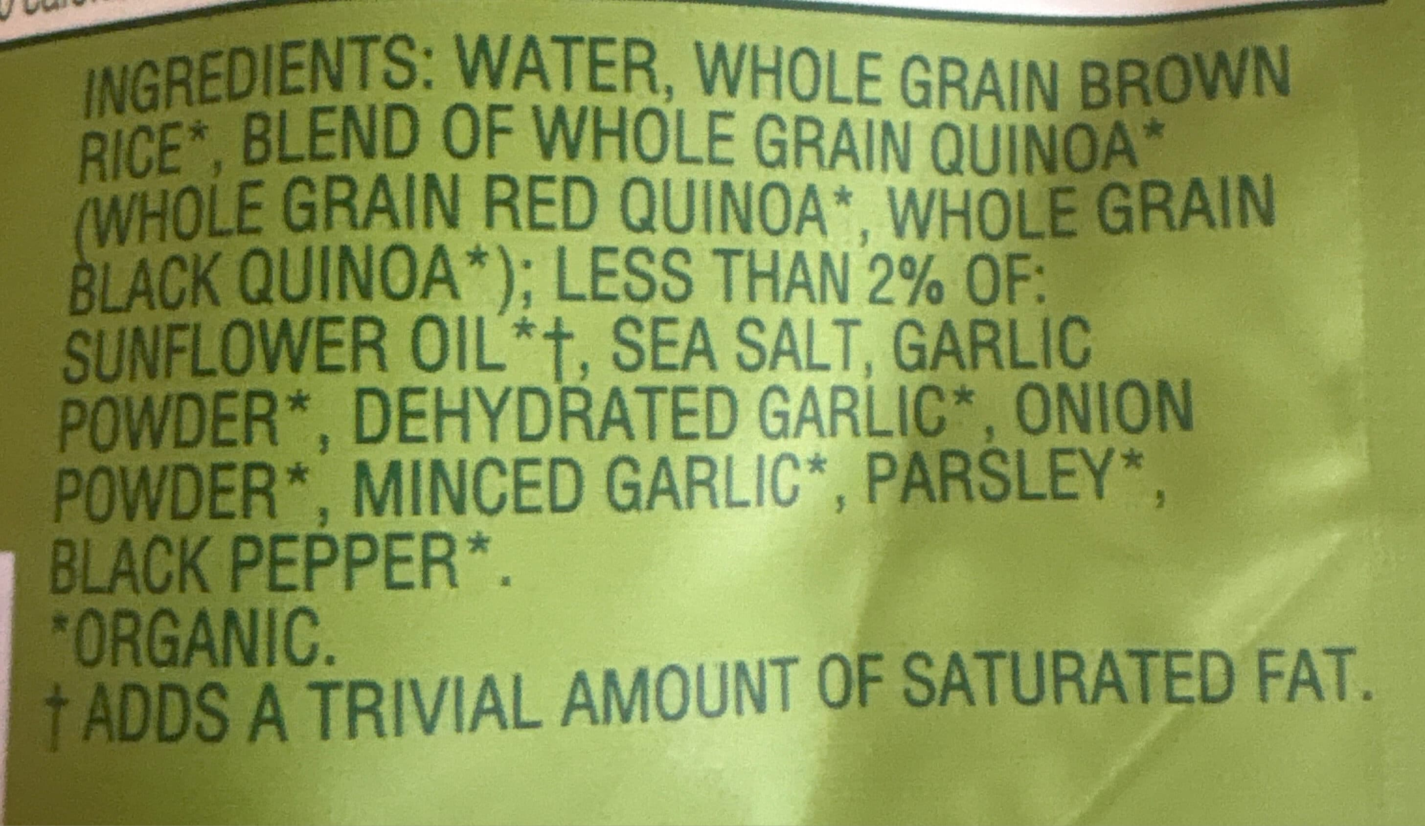 Seeds of Change Organic Quinoa & Brown Rice with Garlic packshot