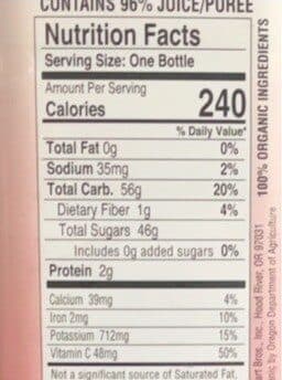 Columbia Gorge Organic Fruit Puree & Juice Blend Smoothies, Strawberry Banana packshot
