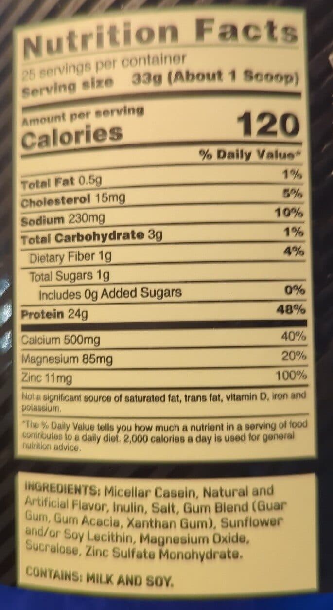 Optimum Nutrition 100% Casein Gold Standard - Crème De Vanille - 90 packshot
