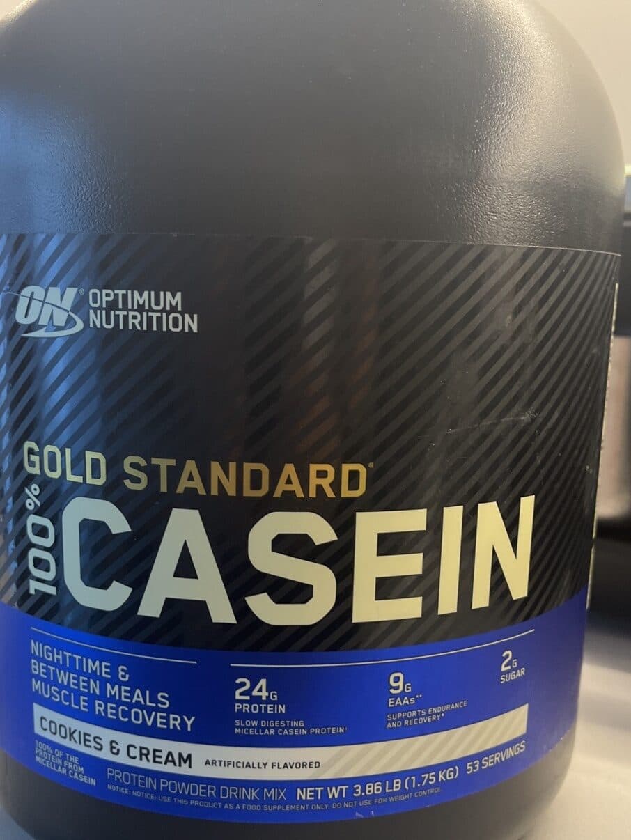 Optimum Nutrition Gold standred protein powder drink mix packshot