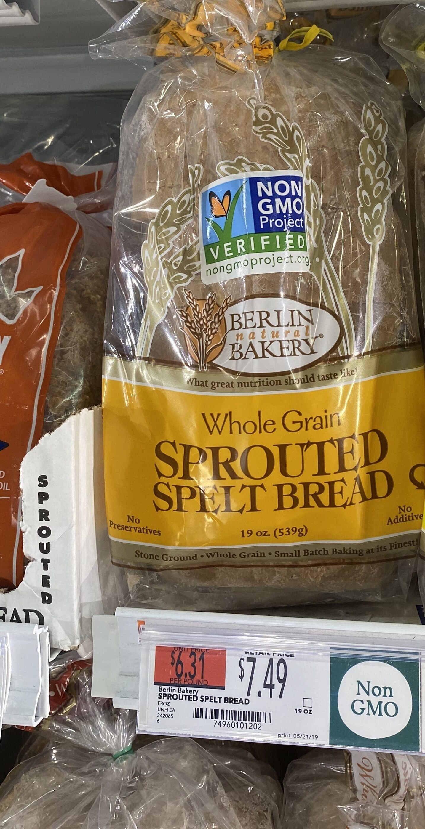 Berlin Natural Bakery Sprouted Spelt Bread packshot