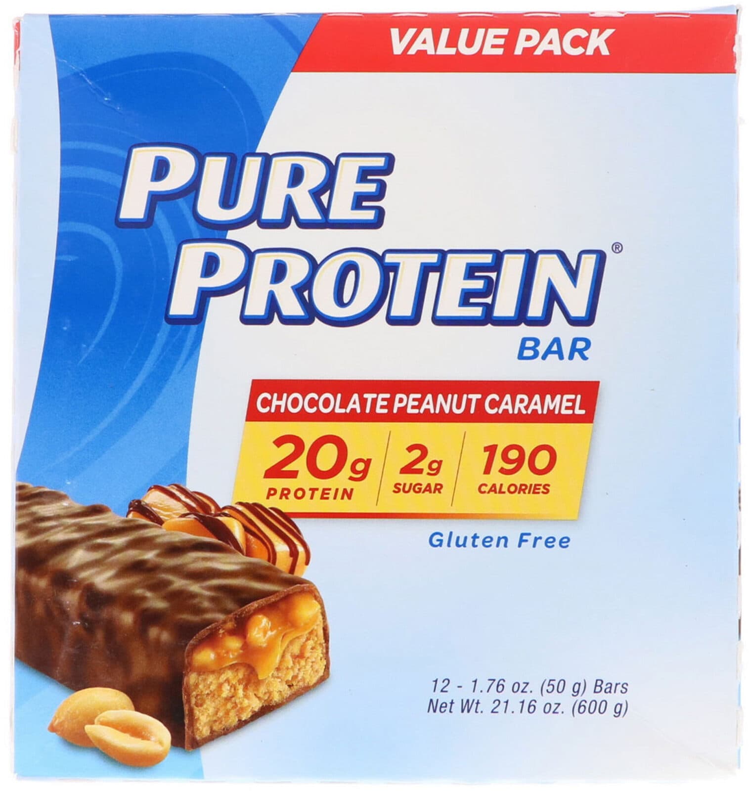 PURE PROTEIN PURE PROTEIN Chocolate Peanut Caramel Bar packshot