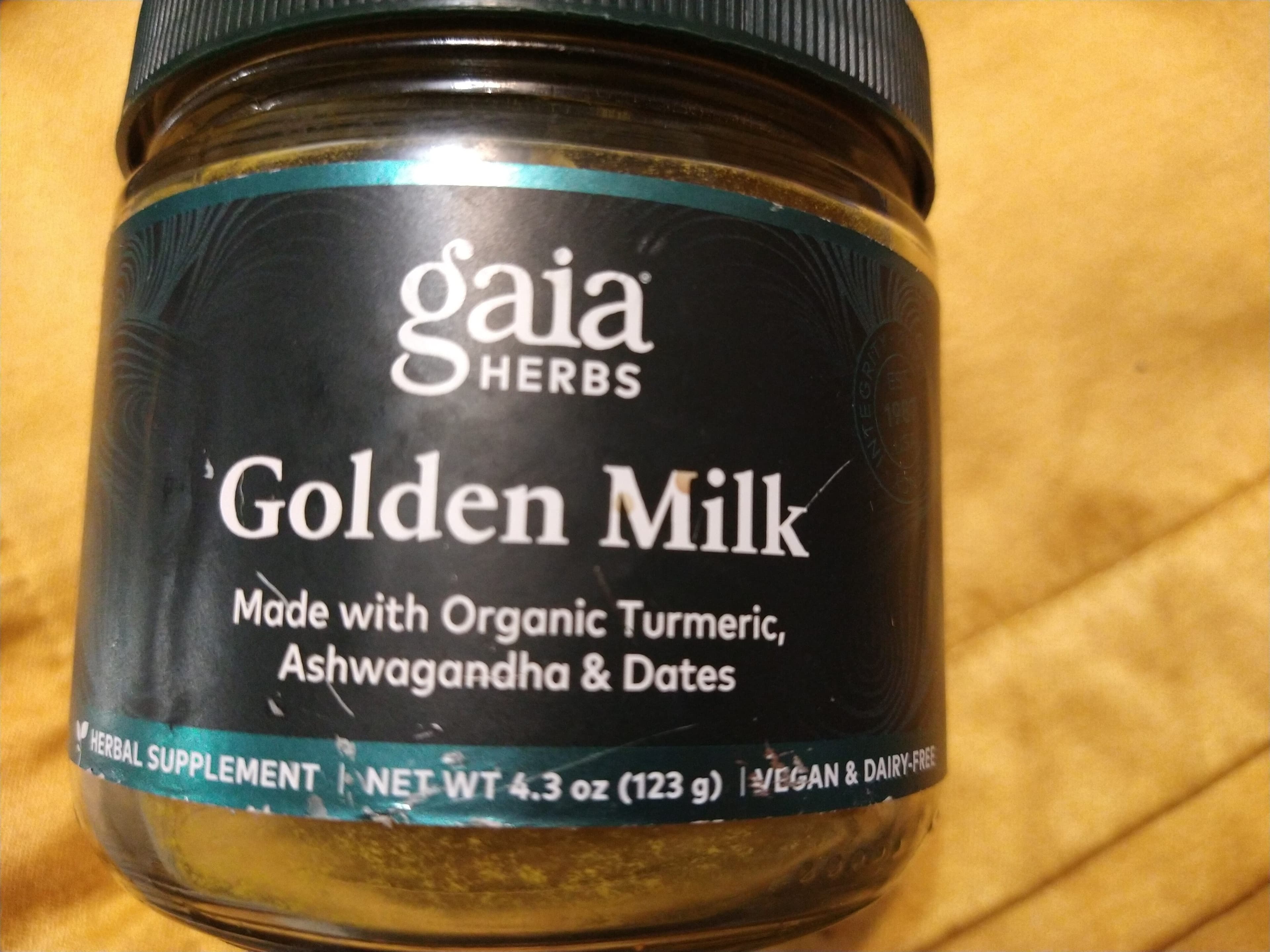 gaia HERBS Golden Milk packshot