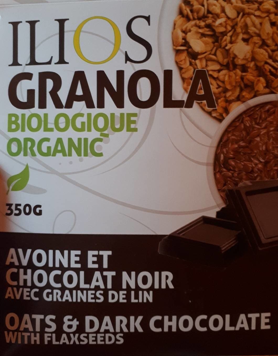 Ilios Ilios granola biologique packshot