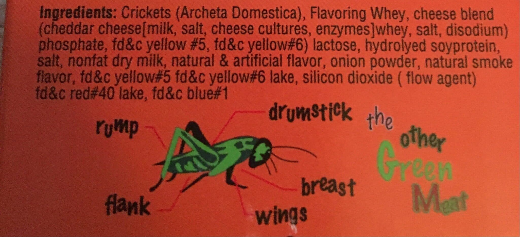 Open Food Facts Crickettes Bacon & Cheese packshot