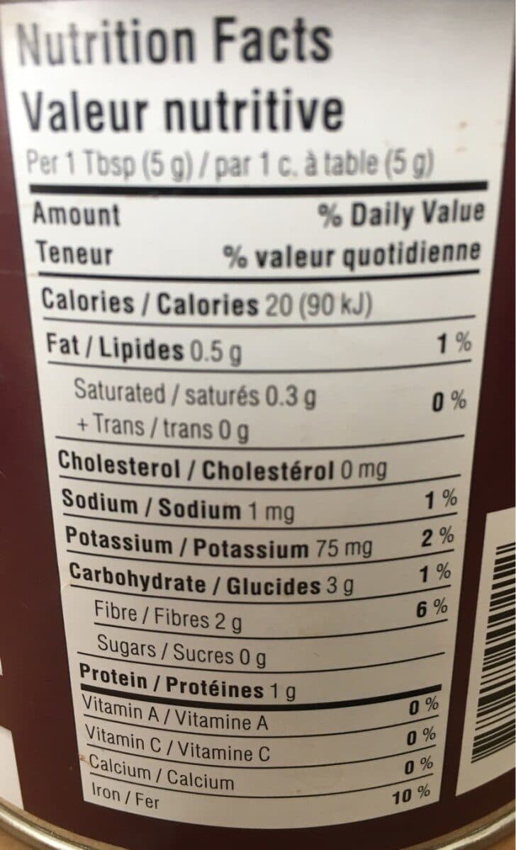 Open Food Facts Organic Cocoa Powder Natural packshot