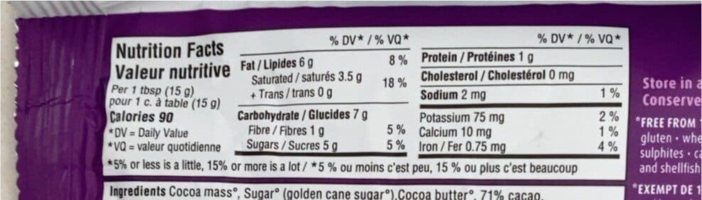 Cuisine camino pepites de chocolat packshot