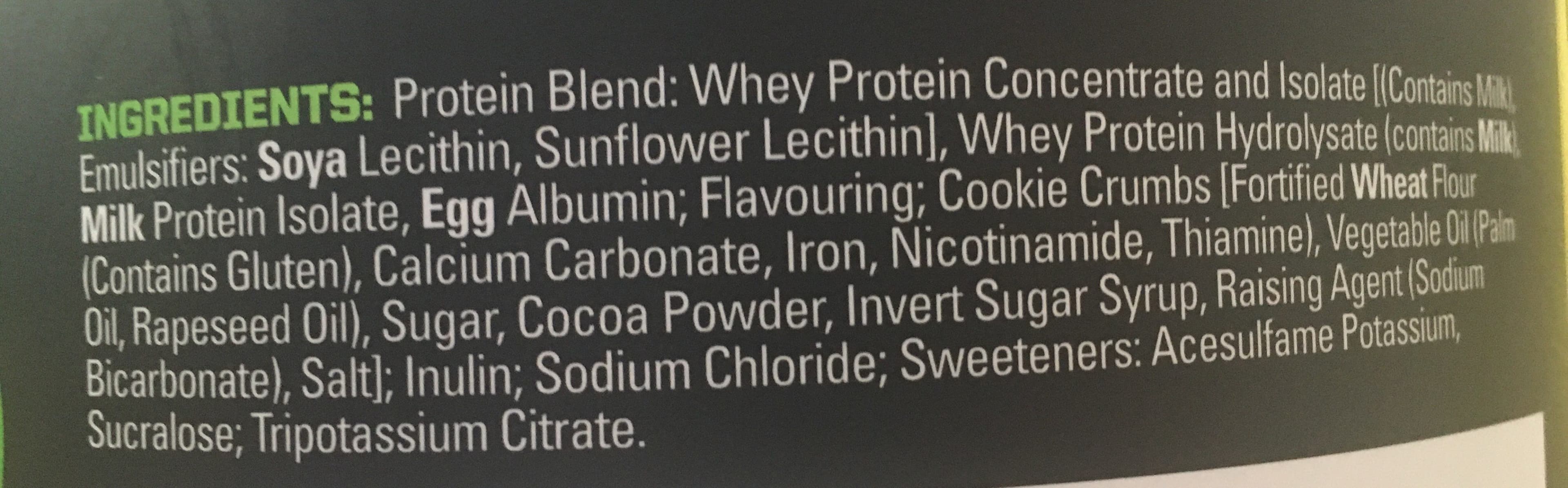 Open Food Facts proteine alimentaire packshot
