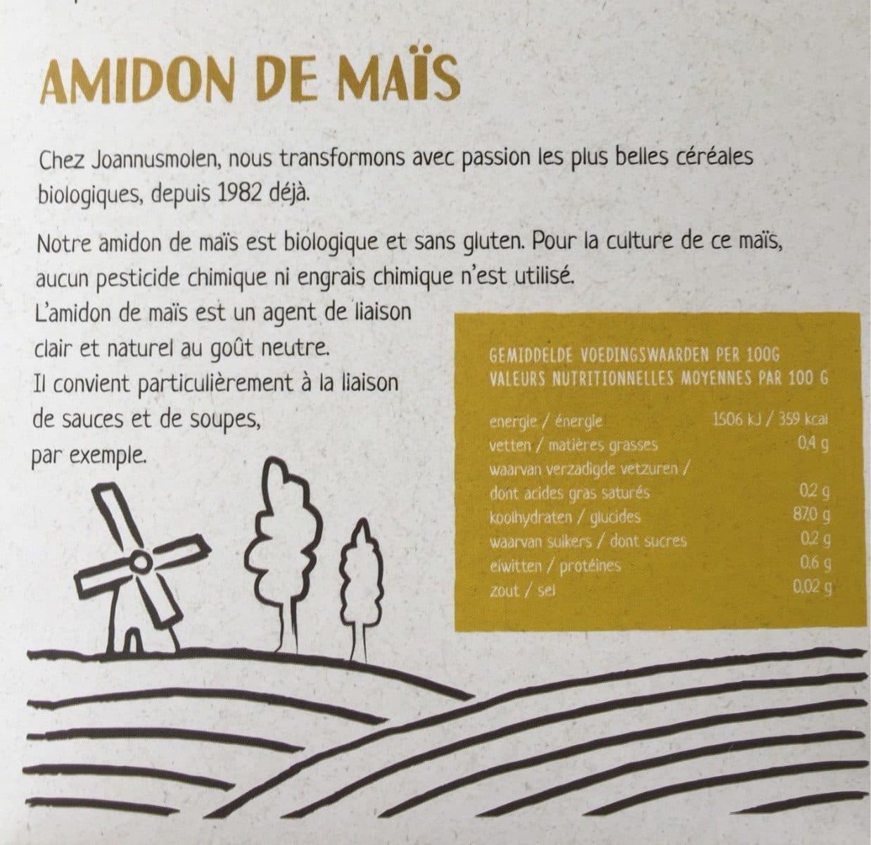 Open Food Facts Amidon de mais packshot