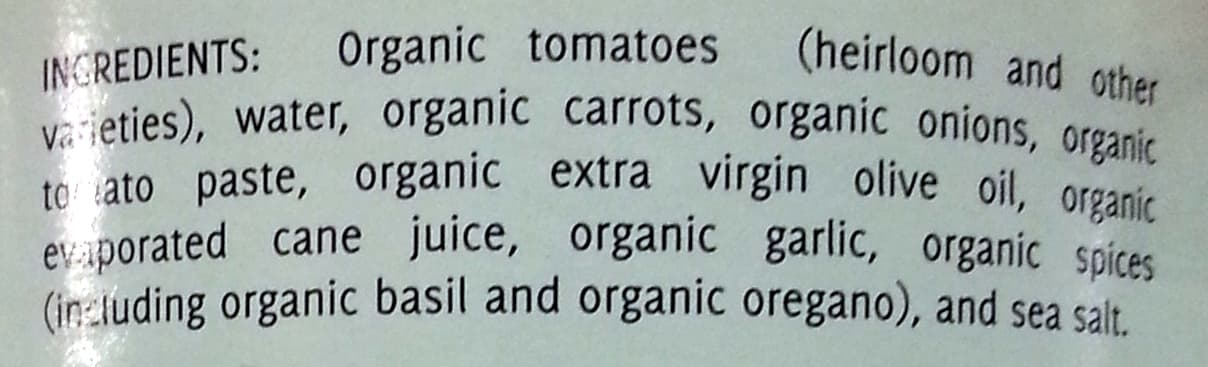 Dave's Gourmet Organic Red Heirloom Pasta Sauce packshot
