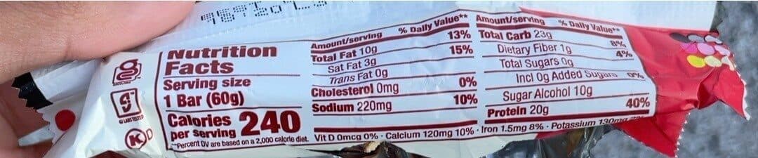 think! think! HIGH PROTEIN PROTEIN BAR packshot
