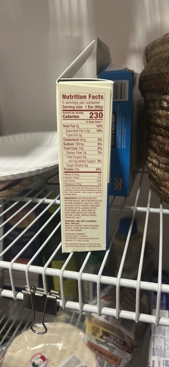 think! Brownie Crunch Protein Bar packshot