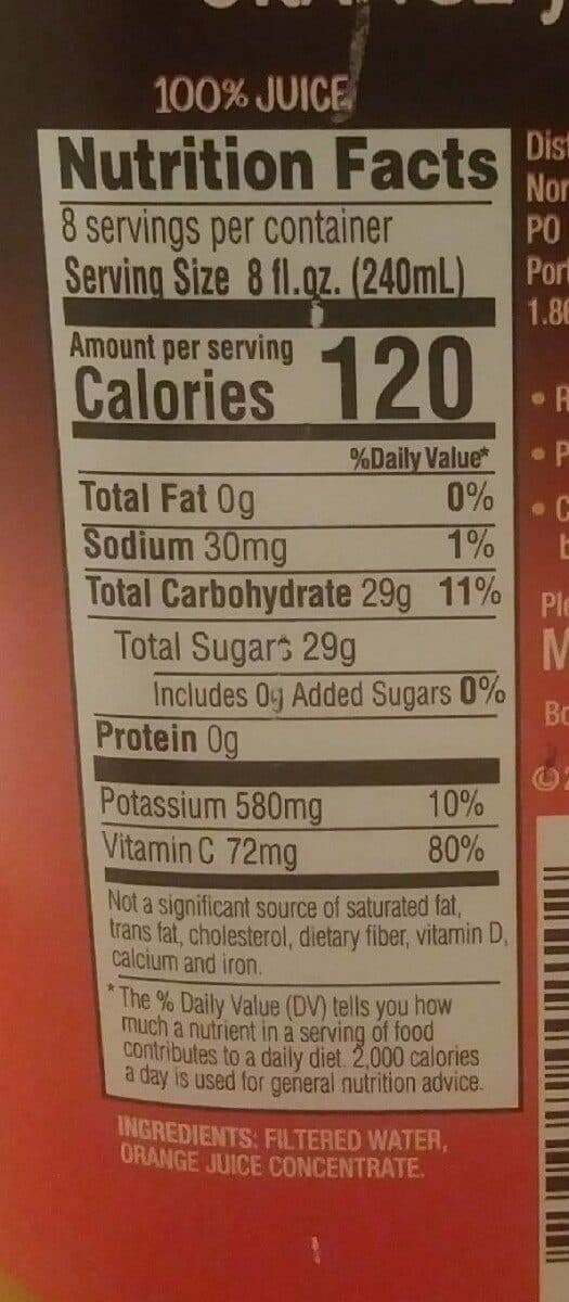 NorthLand Orange Juice packshot
