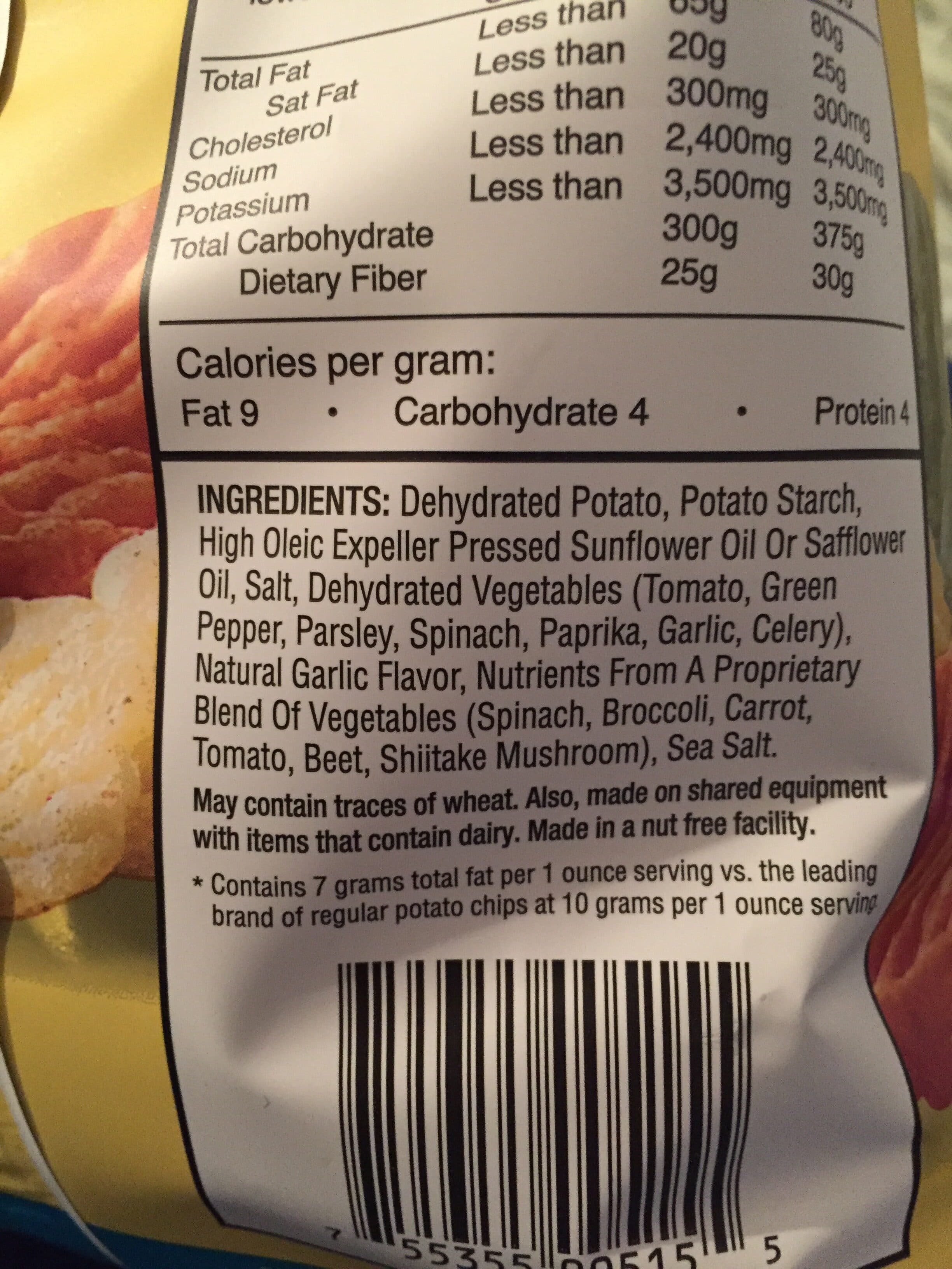 Good Health Veggie Chips Sea Salted packshot