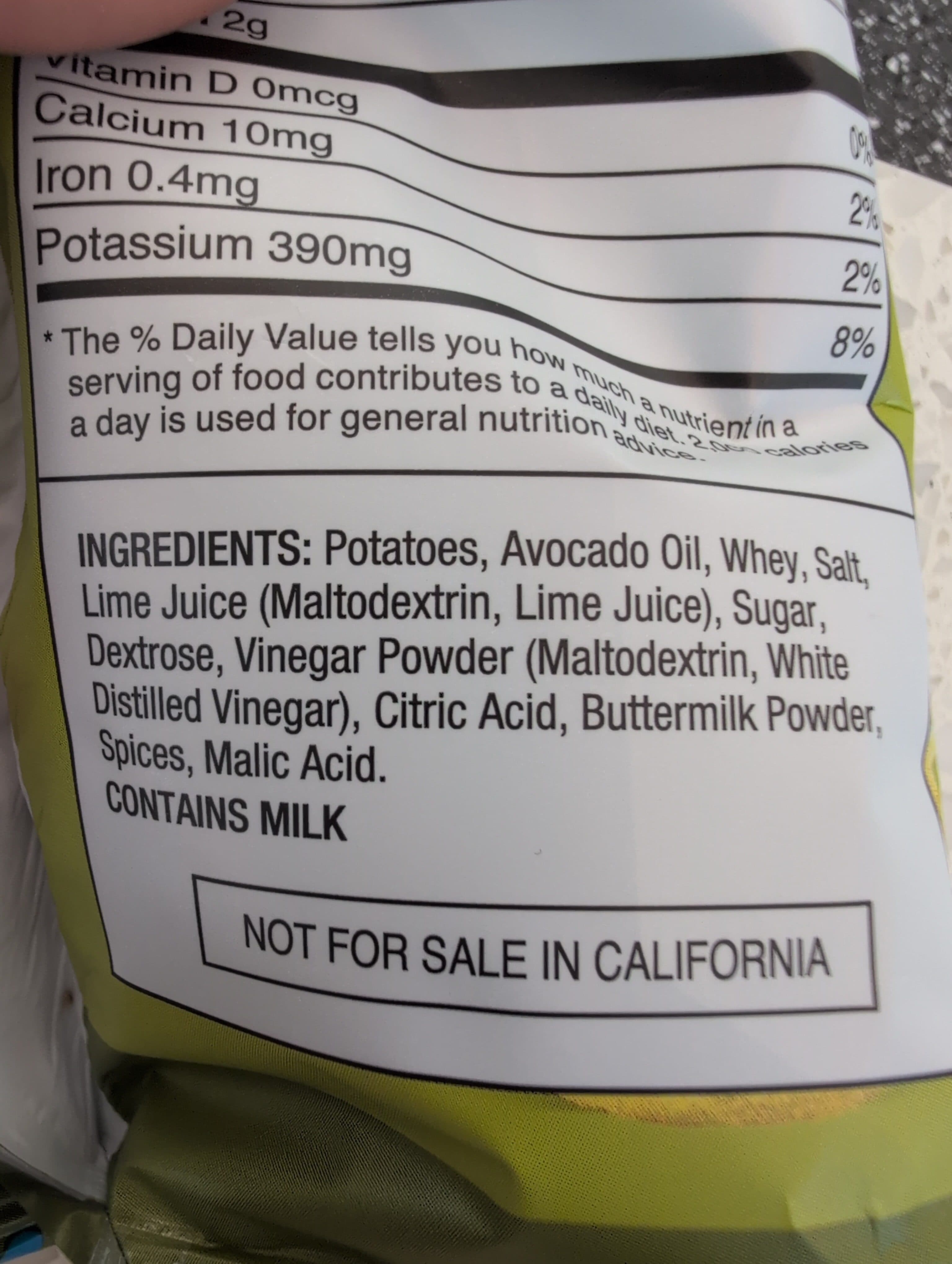 Good Health Avocado Oil Kettle Chips - Lime Ranch packshot