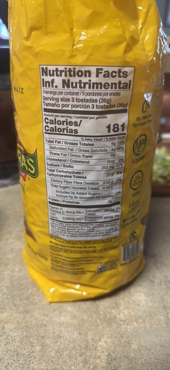Charras Corn Tostadas packshot
