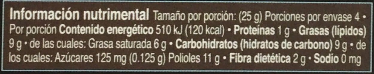 Turin Chocolate amargo sin azúcar packshot