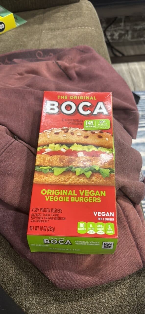 BOCA Original Vegan Veggie Burgers packshot