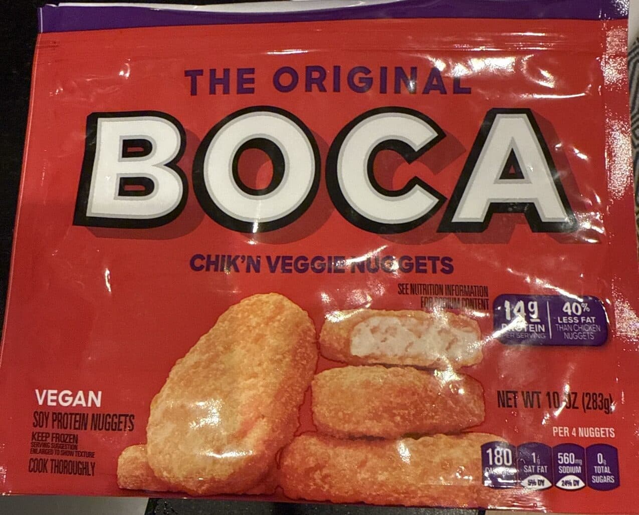 Boca Original chik’n veggie nuggets packshot