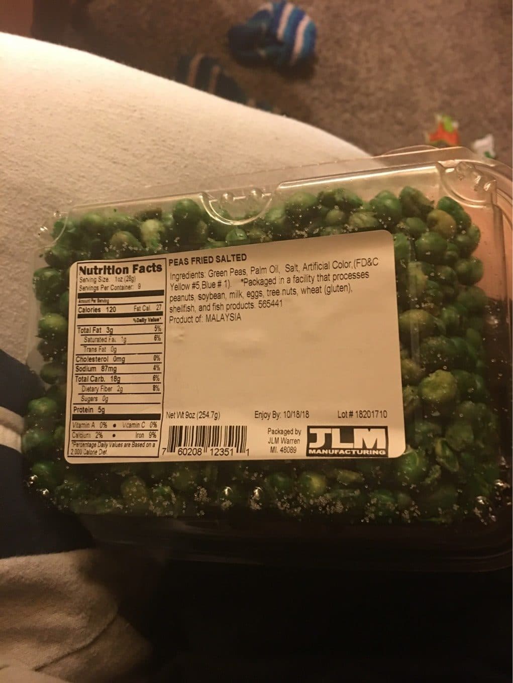 Jlm Fried Peas - Salted packshot