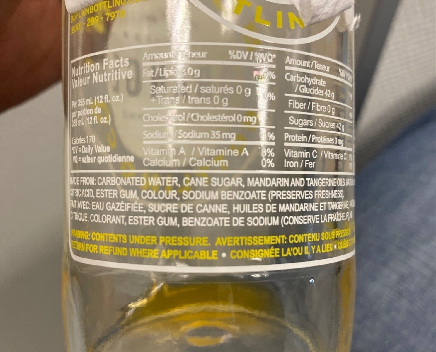 Boylan Bottling Company Inc. Cane Sugar Soda, Orange packshot