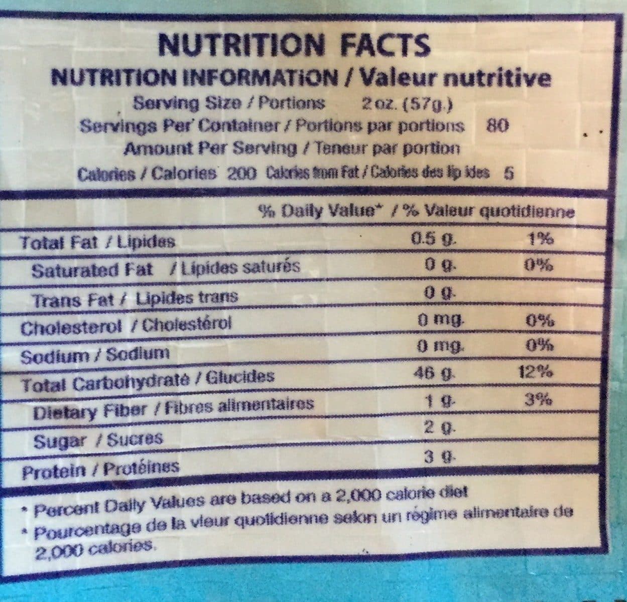 Open Food Facts Gasmine Rice packshot