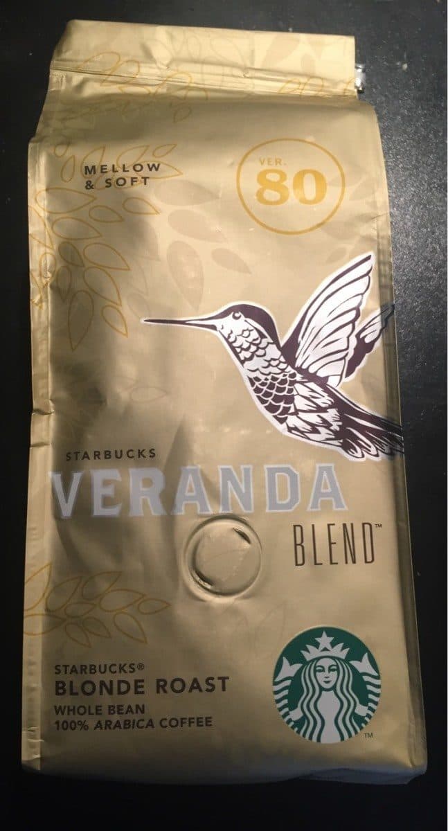 Starbucks Starbucks Veranda blend packshot