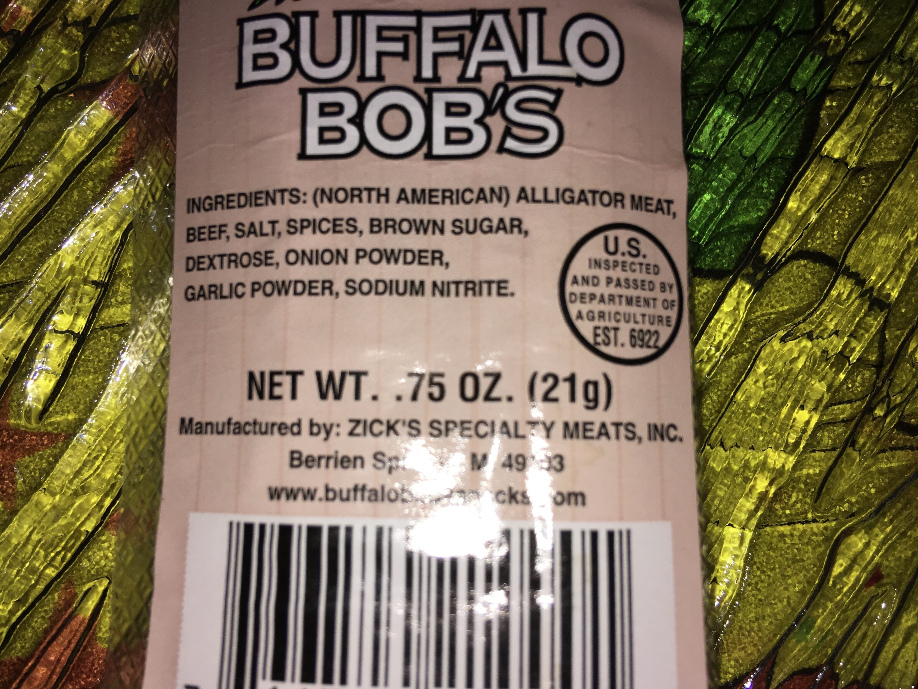 Buffalo Bob’s Alligator Cajun Jerky packshot