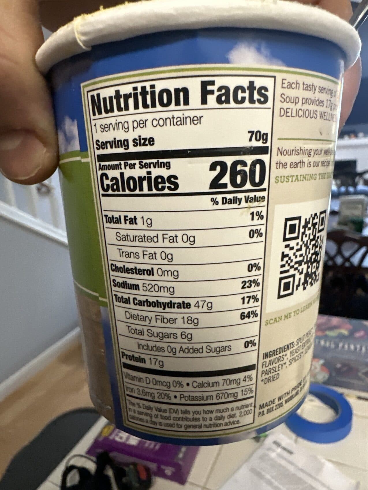 Dr. McDougall's Vegan Split Pea Soup packshot