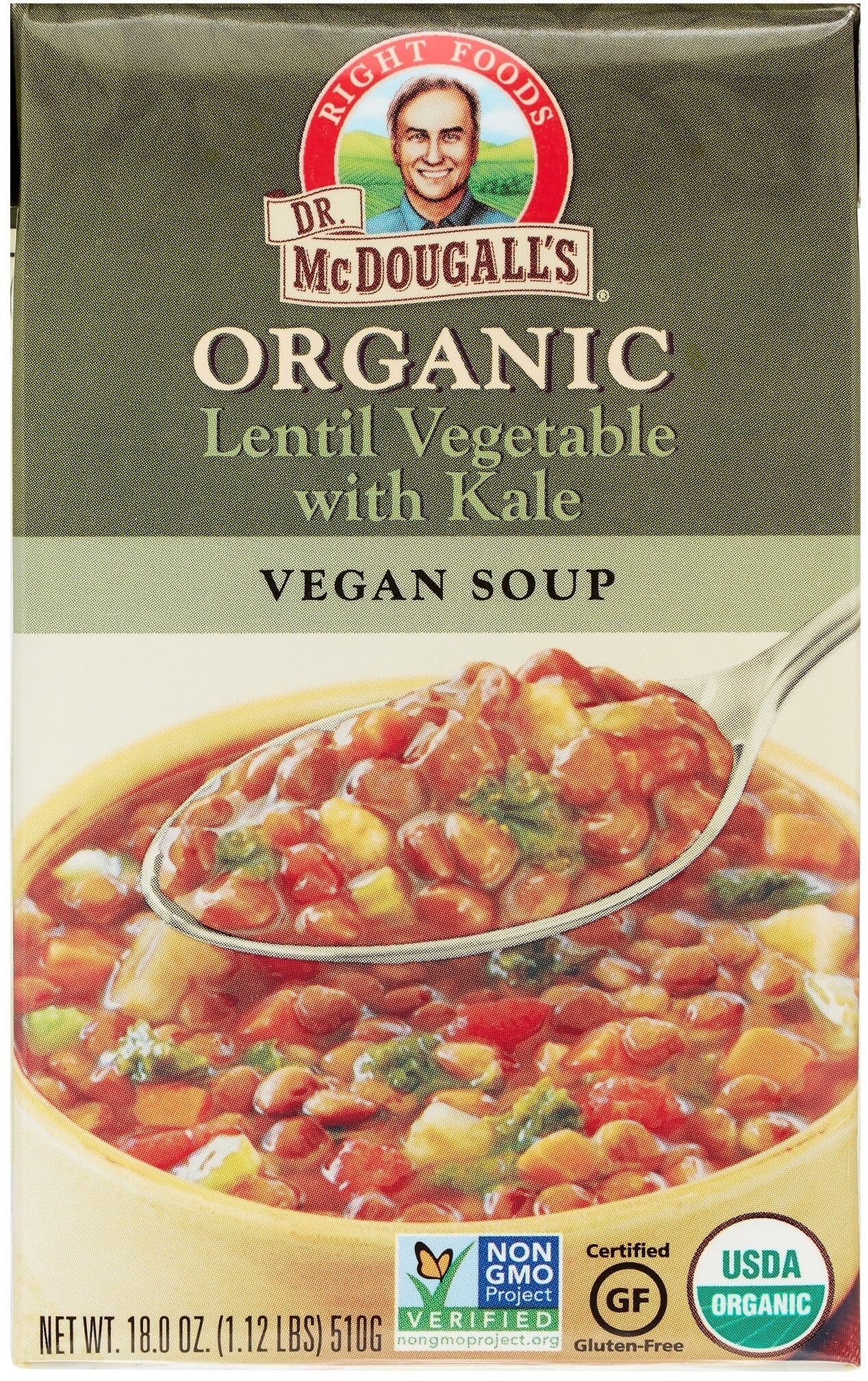 Dr. Mcdougall's Right Foods Organic Lentil Vegetable Soup packshot