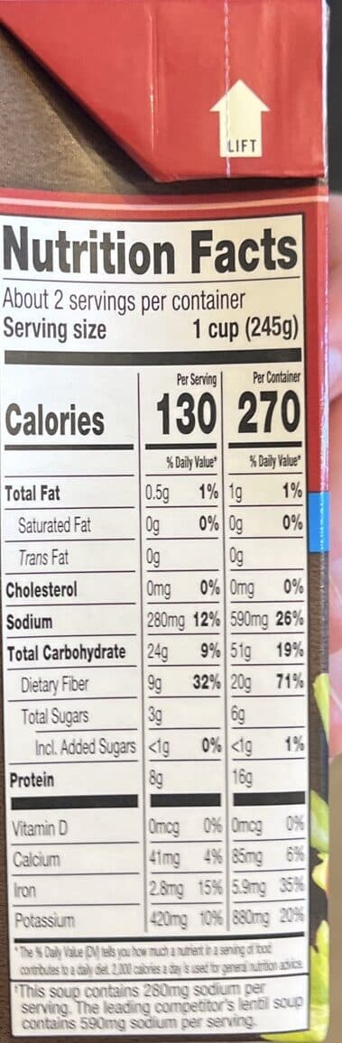 Dr. McDougall's Organic French Lentil Lower Sodium Soup packshot