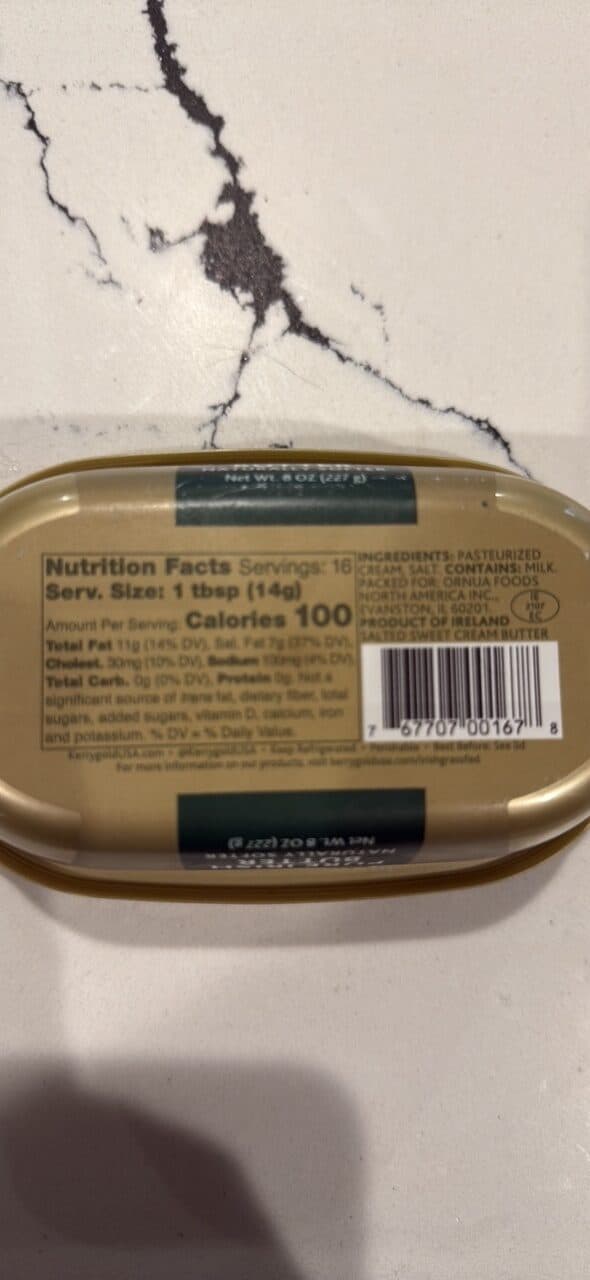 Kerrygold Pure Irish Butter packshot