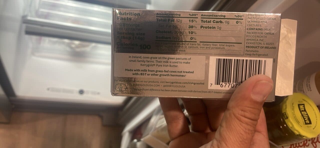 Kerrygold Pure Irish Butter Unsalted packshot