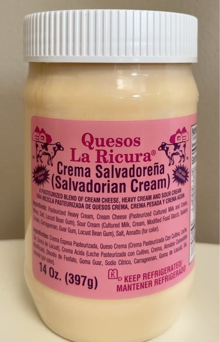 Quesos La Ricura Crema Salvadoreña packshot