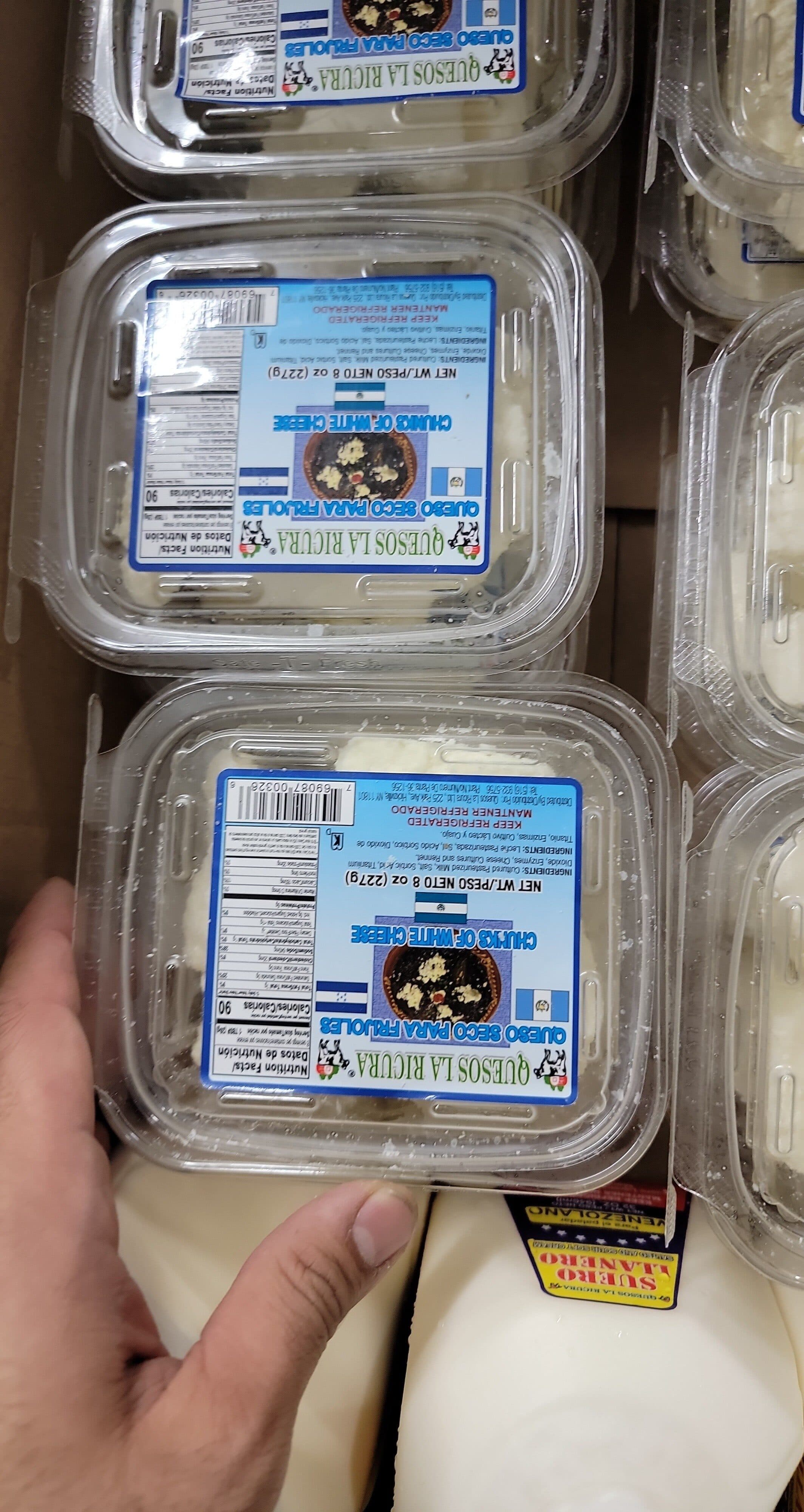 Quesos La Ricura Quesos la ricura, chunks of hard cheese packshot