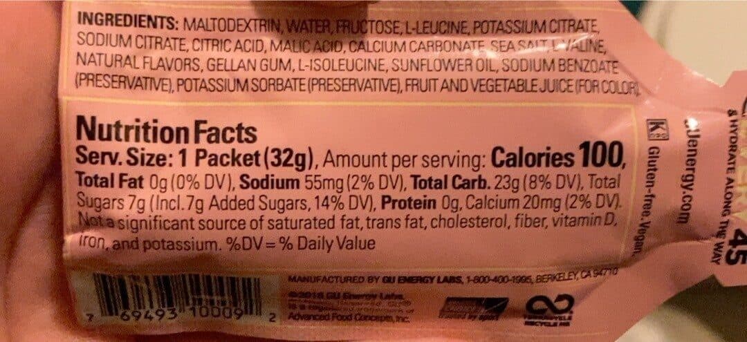 GU Gu Energy gel Strawberry Banana packshot