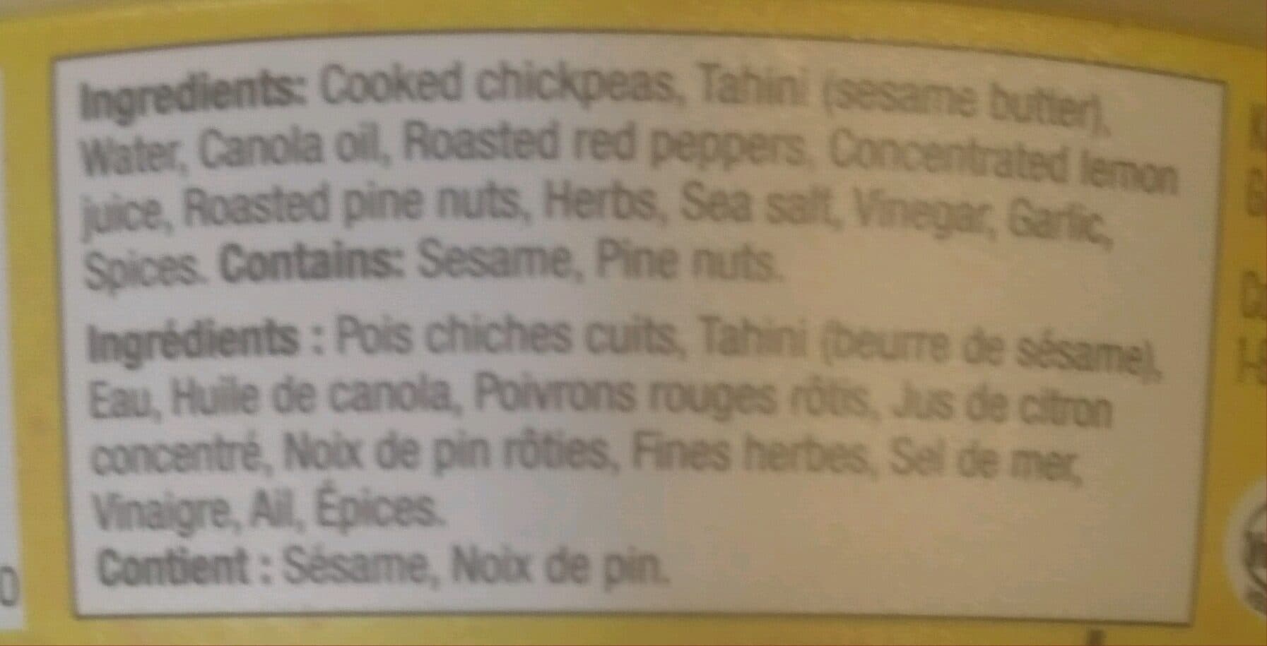 Fontaine Santé Humm! Hummus Cocktail Roasted Pine Nuts packshot