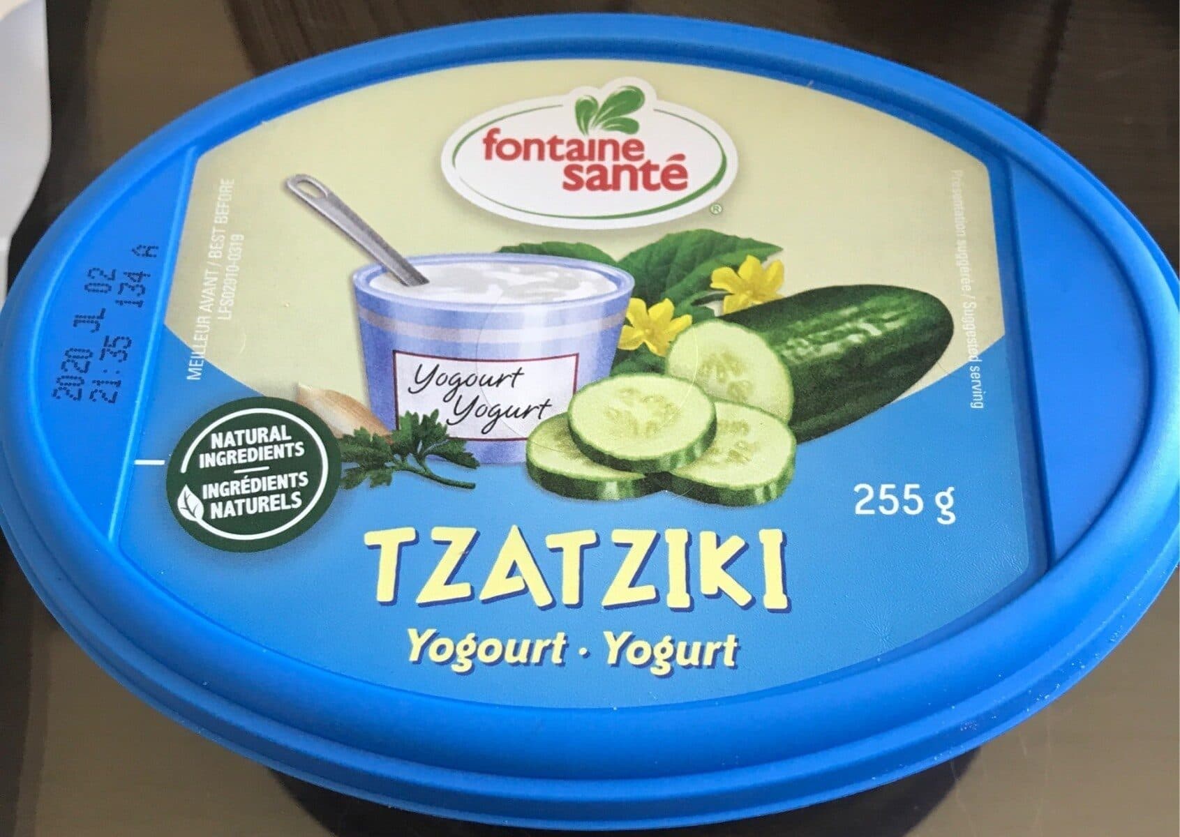 fontaine santé Tzatziki packshot