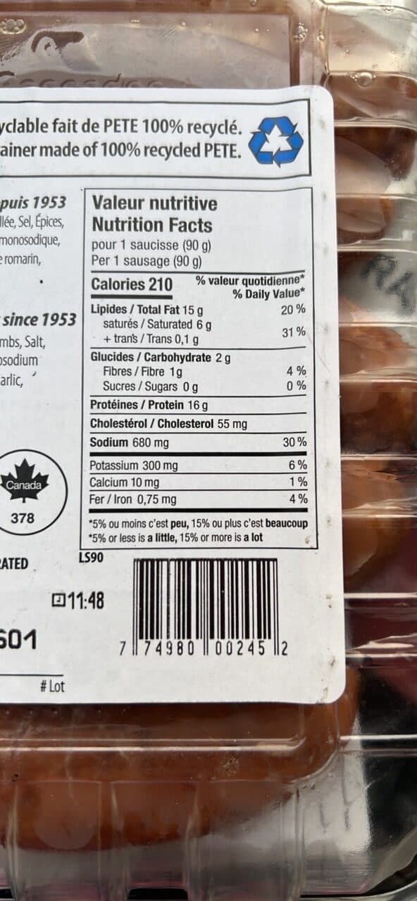 ROMA Hot Italian sausage packshot
