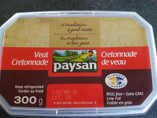Paysan Cretonnade de veau packshot