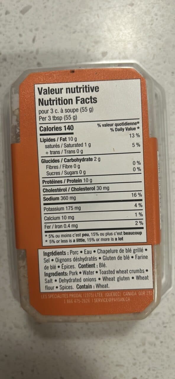 Paysan Cretons saveur maison packshot