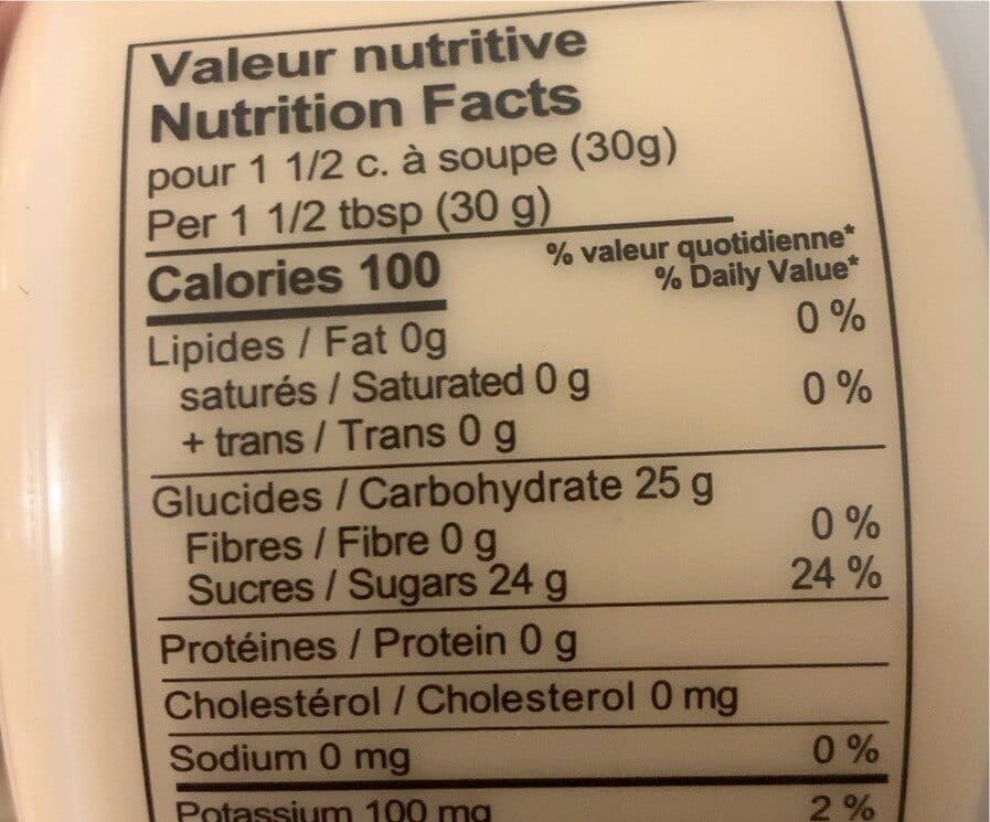 Open Food Facts Beurre d'Erable packshot