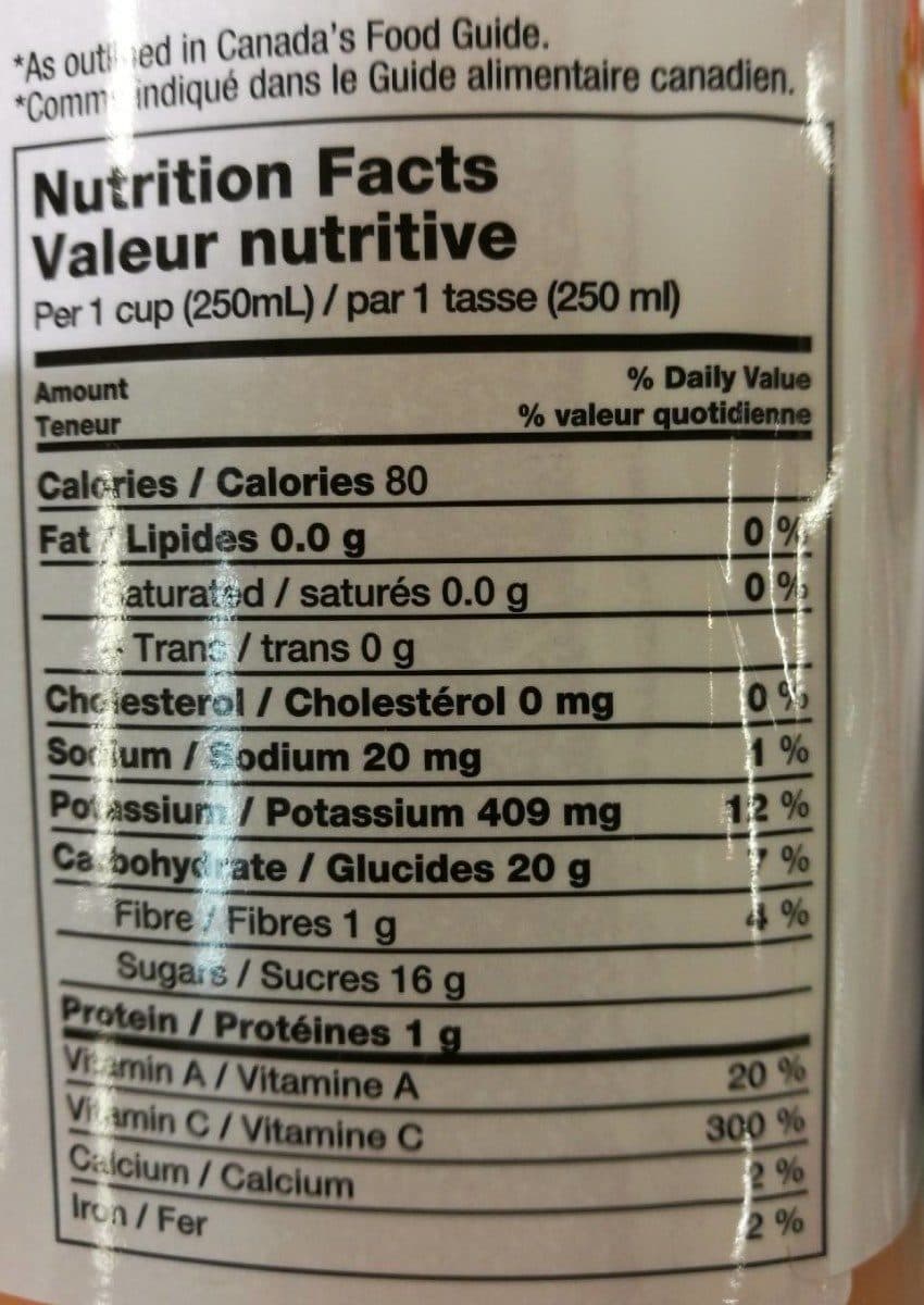 Open Food Facts Daily Squeeze Mango, Carrot and Orange packshot