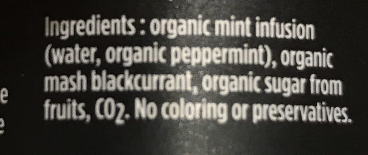 Open Food Facts Cassis menthe packshot