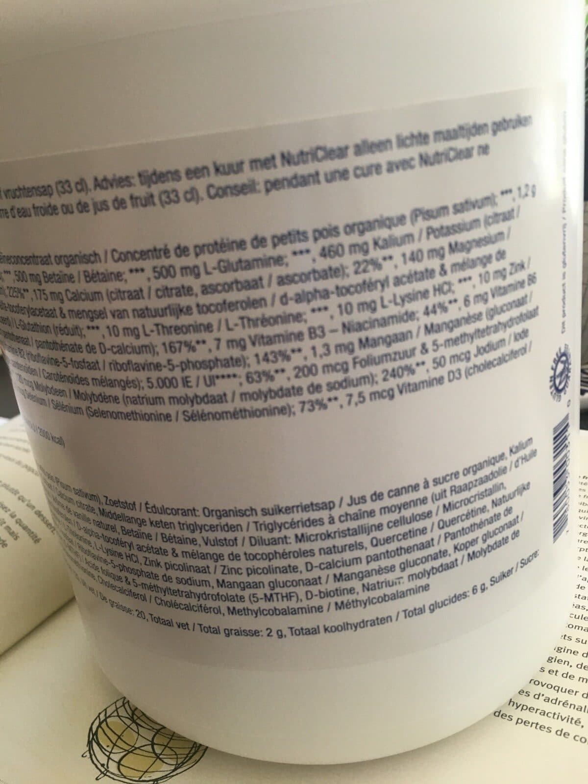 Open Food Facts Biotics Nutriclear packshot