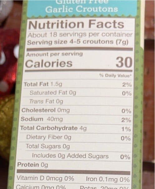 Olivia's Crouton Company Inc. Gluten Free Garlic Croutons packshot