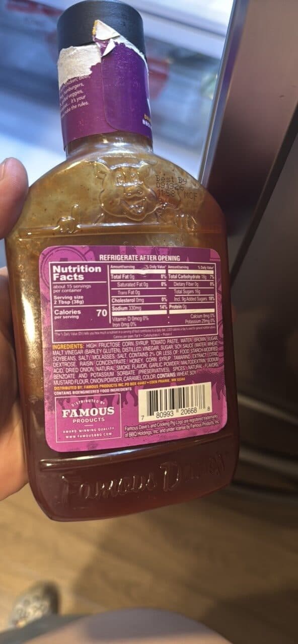 Famous Dave's BBQ Sauce Sweet & Zesty Pitmaster's Favorite Blend packshot