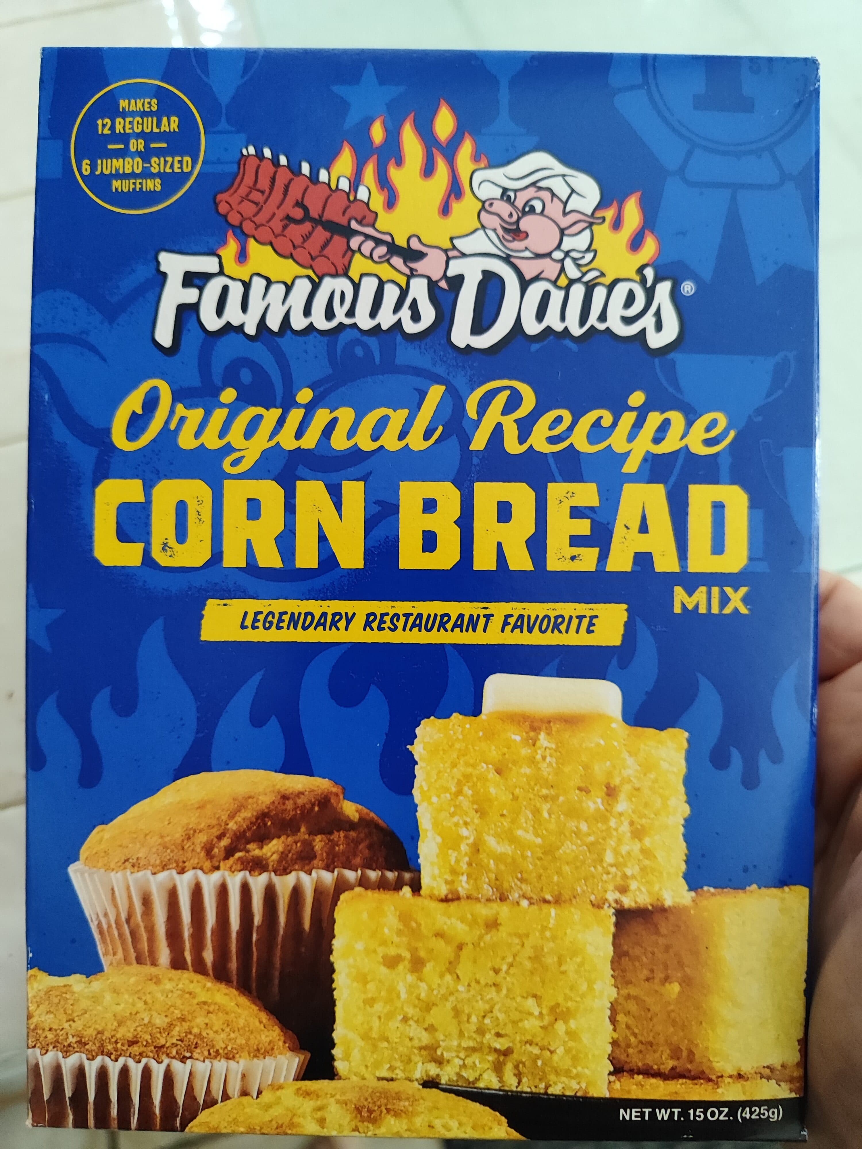 Famous Products Inc. Corn bread mix packshot